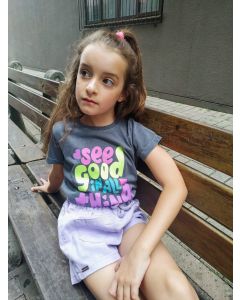 T-SHIRT INFANTIL - SEE GOOD - CHUMBO ESTONADO